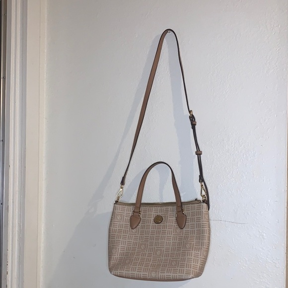 Anne Klein Tan Patterned Women's Bag - Picture 1 of 14